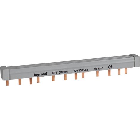 Legrand – Peigne électrique tétrapolaire 12 modules – 3 appareils maximum – SKU 404944 – Alimentation pour bornes à vis