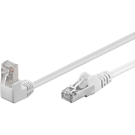 Goobay 94178 cable de red Blanco 1 m Cat5e F/UTP (FTP) Acodado