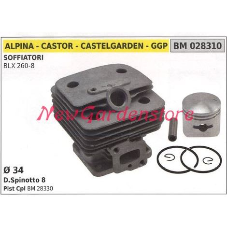 Cilindro de segmentos ALPINA para motor soplador BLX 260-8 028310