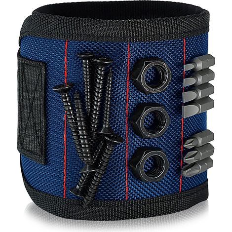 Bracelet magnétique pour maintenir vis, clous et forets pour homme et papa – Nylon de qualité supérieure, aimants puissants et légers (1/4)