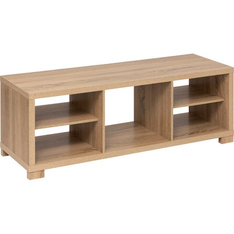 Meuble TV Avec Étagères "Bivoak" 120cm Naturel