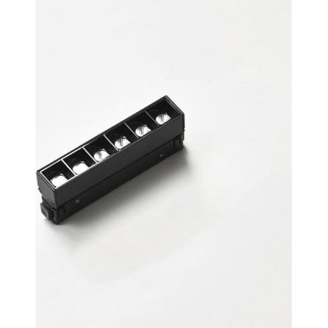 Projecteur LED sur Rail Magnétique 48V DC 6W NOIR - Blanc Neutre 4000K - 5500K - SILAMP