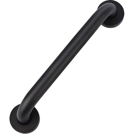 Online Store - Barre d'appui de salle de bain, 40 cm, antidérapante, en acier inoxydable 201, finition noire huilée, pour baignoire et toilettes. (1/5)