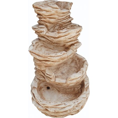 Fontana giardino niagara marrone calcestruzzo senza rubinetto 70 x 60 x h.95 cm (1/5)