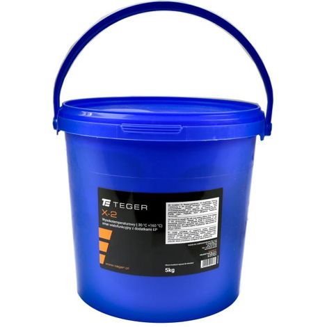 Grasso multiuso per alte temperature con additivi EP teger X-2, confezione da 5 kg (1/2)