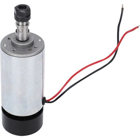 Poinçonneuse Gravure 300W Broche 12-48VDC Haute Vitesse Refroidissement Air, Mandrin de Précision pour Graveur Bois Métal, Moteur Électrique Compact (1/5)