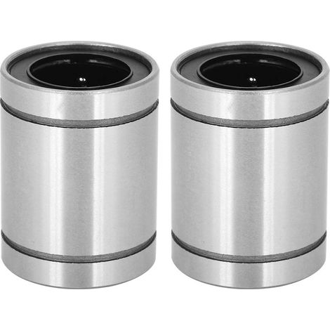 Roulement de Mouvement Linéaire LM20UU, 2 Pièces, Roulement à Billes avec Bride Étendue, 20mm de Diamètre, pour Machine CNC et Imprimante 3D (1/5)
