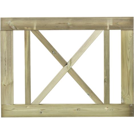 Plus Einzeltor Rom Holz 100 × 75 cm natur (1/2)