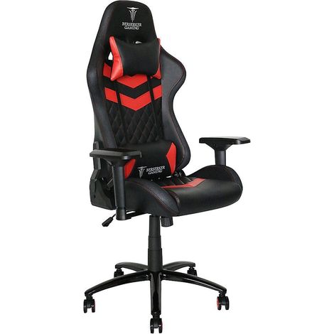 Chaise gaming BERSERKER GAMING Thor Luxury Noir Rouge 4D 360° inclinaison 90-180°