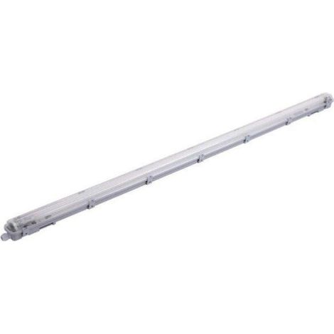 Kit de Réglette LED étanche + Tube Néon LED 150cm T8 22W - Unité / Blanc Neutre  / Simple - SILUMEN