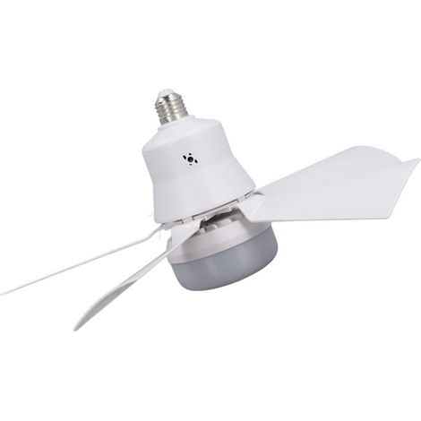 15.7-inch screw-type ceiling fan with remote control, E26 base, dimmable lights, for garage, bathroom, bedroom, kitchen, white (1/5)