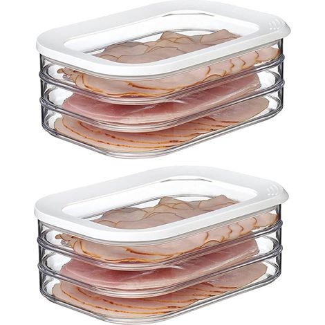 Coffret de stockage pour viande et fromage, idéal pour conserver vos aliments, passe au lave-vaisselle pour une utilisation facile (1/5)
