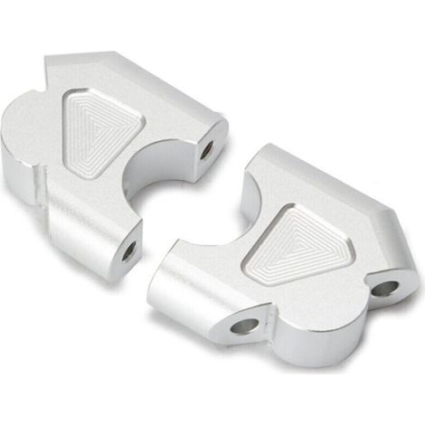 Lenkerhalterung für BMW R1200GS LC, R1200GS Adventure, R 1200GS Rallye, R 1200 GS, R1250GS 1G13 K50 - silber-Crezuo