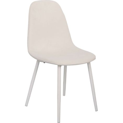 Packs Sillas Comedor - Pack 4 Sillas White Teok Terciopelo - Blanco (1/4)