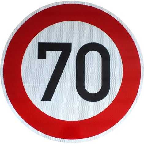 Panneau de signalisation d'origine RA2 274-70 70 km/h RSA-21 RAL panneau de chantier panneau panneaux de signalisation panneau d'anniversaire panneau de route (1/2)