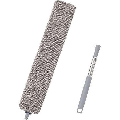 140cm-plumeau Tlescopique,plumeau Microfibre Avec Poigne En Acier Inoxydable,lavable Flexible Brosse Poussire Pour Canap-lit Meuble Plancher Pous (1/5)