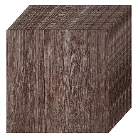 40 Self-Adhesive PVC Floor Tiles 3.6m² - Brown Wood Effect Vinyl Flooring 30 x 30 cm - Waterproof Strong Adhesive Tiles for Kitchen Living Room Bedroom Easy DIY Renovation (1/4)