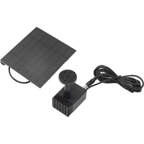Kit de Pompe à Eau Solaire DIY avec 6 Buses pour Bassin d'Oiseaux, Jardin ou Aquarium, Écologique et Énergétiquement Autonome