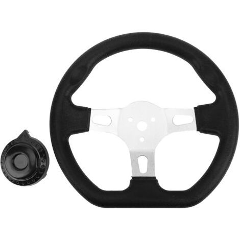 QORVA- Volant de kart tout-terrain 270mm – 3 rayons – Montage universel pour moteurs 150cc à 250cc – Matériau métal et mousse PU - 150cc250cc (1/5)