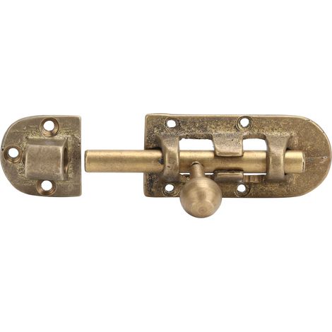 Loquet de porte en laiton vintage, verrous de porte et de fenêtre anciens, boucle, quincaillerie de verrouillage coulissant (1/5)