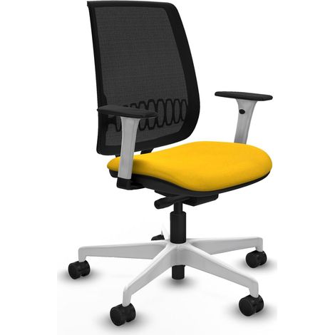 Silla de oficina piqueras y crespo Alares Traslack blanco espuma (1/2)