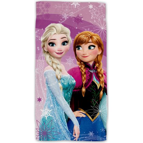 Disney Frozen Baumwolle Strandtuch Frottee Badetuch mit Premium Druck, 70x140 cm