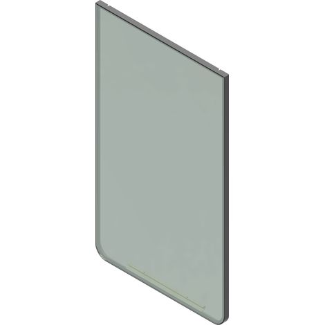 Ersatzteil 8738209427 Vorderwand Bo unten weiss (Glas) von BOSCH - 8738209427