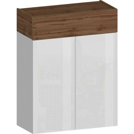 Dmora - Zapatero Oliviero, zapatero que ahorra espacio con 3 puertas, armario de entrada multifuncional, 76x38h100 cm, blanco y roble, con embalaje reforzado