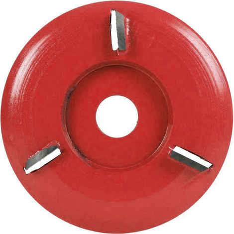 Disco de corte para tallado de madera, pala para chapa metálica para lijado, compatible con amoladora angular de 16 mm, 3 dientes, rojo.