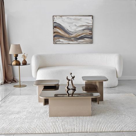 Table basse moderne avec étagères décalées Jazz (1/5)