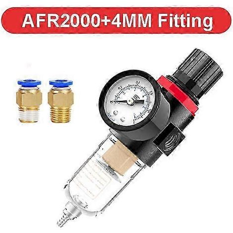 Afr-2000 1/4 Pneumatic Filters Afr2000 Pneumat Filter For Compressor Separator Pressure Regulator Oil Waterin-( AFR-2000 w PC4) (1/5)