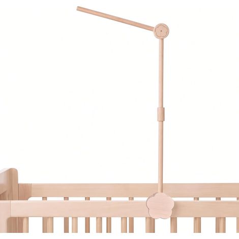 Support Mobile Bebe en Bois pour Lit, Bras Mobile Bebe pour Table à Langer (1/5)