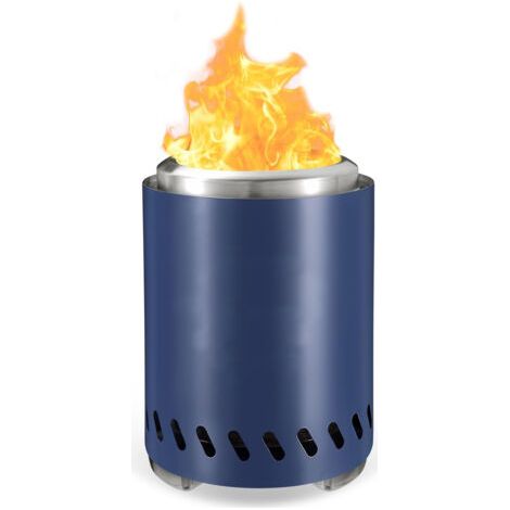 Generic Mini Brasero sans fumée Foyer Portable de Table Brasero par des granulés ou du Bois, Foyer de Table à Combustion sûre, 20 × 14 cm