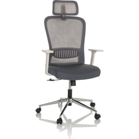 Bürostuhl / Chefsessel BELAIA W Netzstoff / Stoff grau hjh OFFICE (1/5)