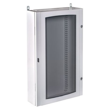 IDE – 65SUP120168PT – Coffret électrique nu étanche IP65 – 168 modules sur 7 rangées – Porte vitrée verrouillée – Dimensions 1110x670x212mm