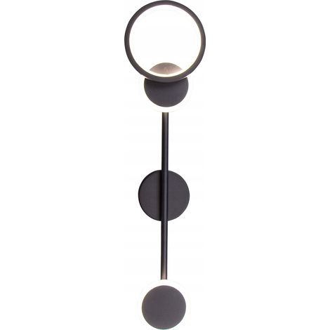 Lámpara de pared LED negra de 65 cm (1/3)