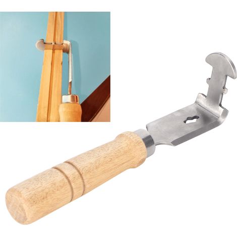 Pelle de Nettoyage pour Cadres de Ruche en Acier Inoxydable avec Manche en Bois