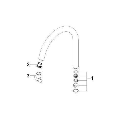 Dornbracht 90282232000-00 Bec pièces de rechange