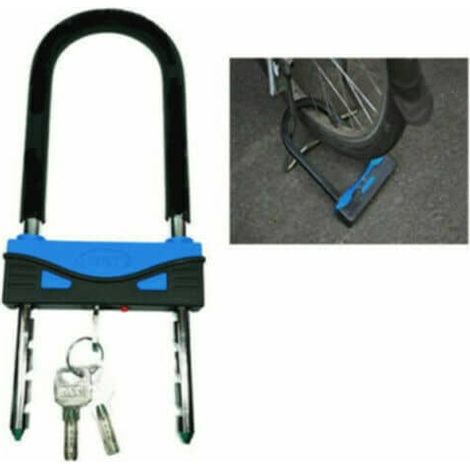 LUCCHETTO A U CATENA SICUREZZA ANTIFURTO MOTO BICI BICICLETTA ARCO RIGIDO 088