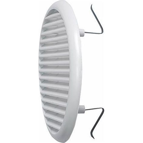 Idro Bric Griglia Aerazione Universale in Plastica Bianca con Molle 140mm