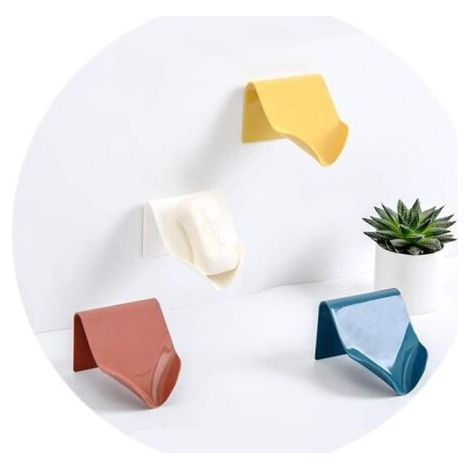 Porte-savon drainable pour douche, salle de bain, baignoire et évier de cuisine, support de savon adhésif sur le mur, support de téléphone multifonction (1/5)