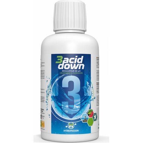 Solution 3 ACID Down 250ml - Hydropassion (1/3)