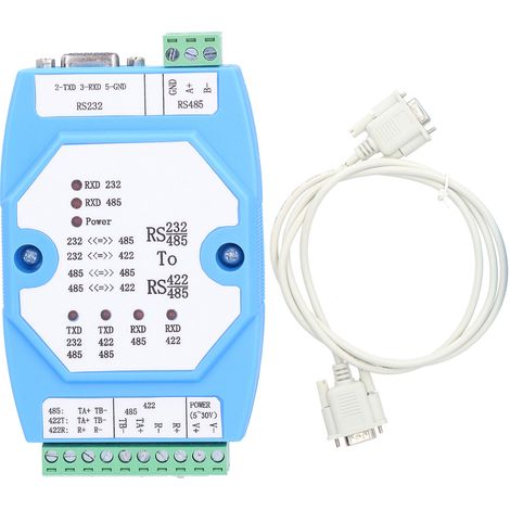 Convertisseur isolé RS232 vers RS485 USB, protection contre les surtensions, adaptateur série pour équipements basse tension 5‑30V (1/5)