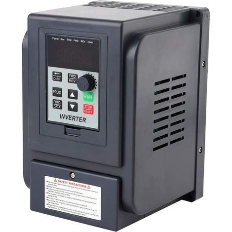 Onduleur VFD 2,2 kW monophasé 220VAC – Sortie triphasée 380VAC – Contrôle de vitesse et sens de rotation – Résistant aux interférences (1/5)