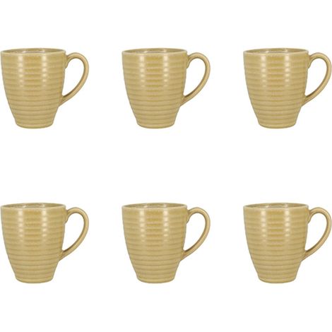 Lot de 6 mugs 37cl en grès, TURBOLINO (1/3)