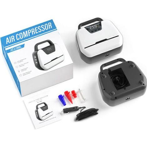AC/DC-Reifenfüllpumpe, Dual-Use-Luftkompressor für Autos mit LED-Druckanzeige