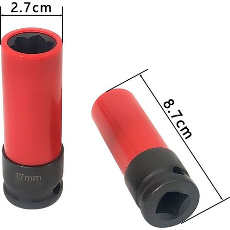 Douille pour écrous de roue 17 mm, carré 1/2", protection à 6 points – Référence 4218, compatible Mercedes (1/5)