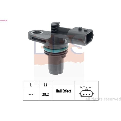 Capteur d'angle, vilebrequin EPS 1.953.616 DACIA 131898 23 73 107 76R