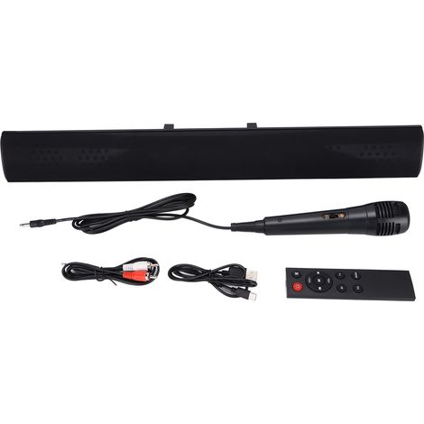 Enceinte TV sans fil BS‑15, barre de son 3D stéréo avec caisson de basses, télécommande et micro, idéale pour système home cinéma (1/5)