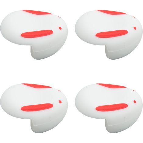 12 hasenförmige Eckenschützer, sicher für Babys, weiße Möbeleckenschützer (1/5)
